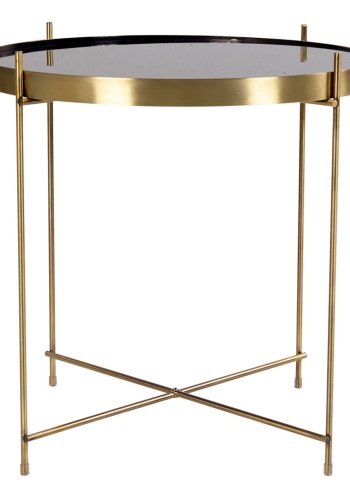HOUSE NORDIC rundt Venezia salongbord - glass og messingstl (48)