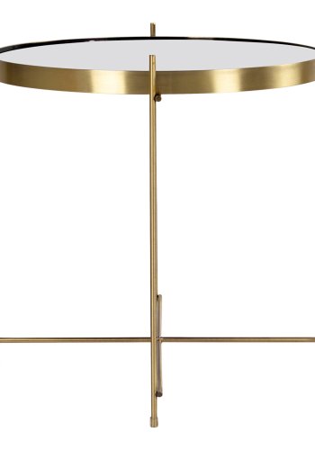 HOUSE NORDIC rundt Venezia salongbord - glass og messingstl (48)