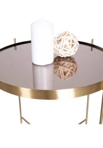 HOUSE NORDIC rundt Venezia salongbord - glass og messingstl (48)