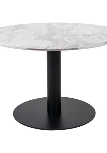 HOUSE NORDIC Bolzano sofabord - MDF med marmorlook og svart stl (70)