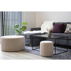 HOUSE NORDIC rektangul�r Vita sofabord - sort melamin og st�l (90x60) -  House Nordic