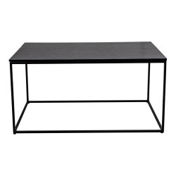HOUSE NORDIC rektangul�r Vita sofabord - sort melamin og st�l (90x60) -  House Nordic