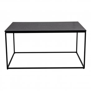 HOUSE NORDIC rektangul�r Vita sofabord - sort melamin og st�l (90x60) -  House Nordic