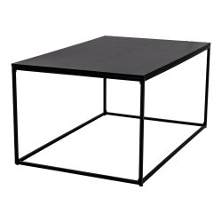 HOUSE NORDIC rektangul�r Vita sofabord - sort melamin og st�l (90x60) -  House Nordic