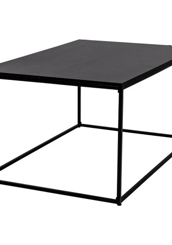 HOUSE NORDIC rektangulr Vita sofabord - sort melamin og stl (90x60)