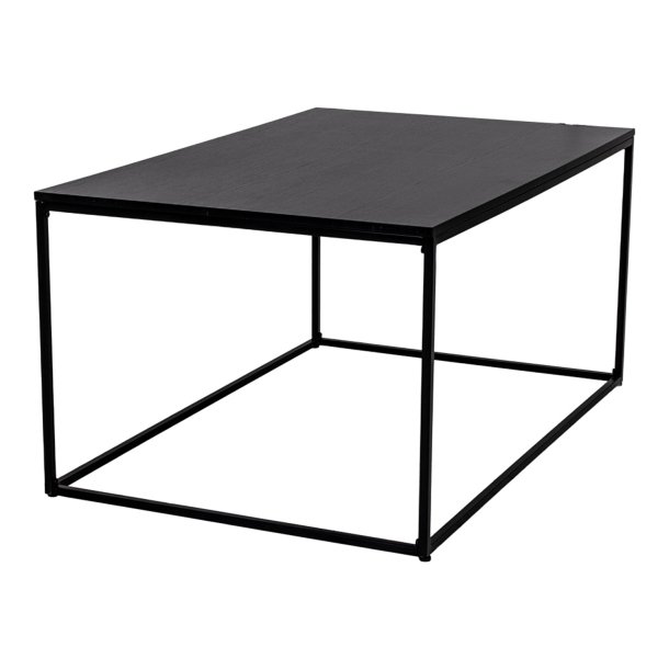 HOUSE NORDIC rektangul�r Vita sofabord - sort melamin og st�l (90x60) -  House Nordic