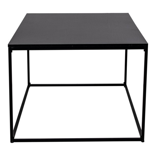 HOUSE NORDIC rektangul�r Vita sofabord - sort melamin og st�l (90x60) -  House Nordic