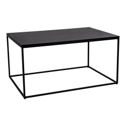 HOUSE NORDIC rektangul�r Vita sofabord - sort melamin og st�l (90x60) -  House Nordic
