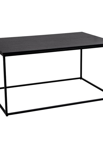 HOUSE NORDIC rektangulr Vita sofabord - sort melamin og stl (90x60)