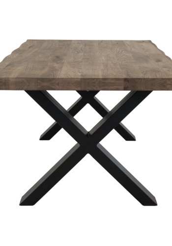 HOUSE NORDIC Toulon salongbord - brun eik og metall (120x70)