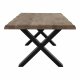 HOUSE NORDIC Toulon salongbord - brun eik og metall (120x70)