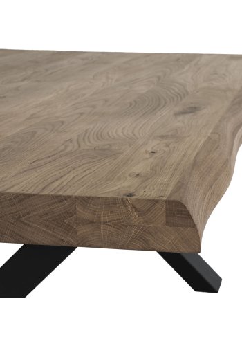 HOUSE NORDIC Toulon salongbord - brun eik og metall (120x70)