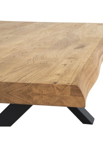 HOUSE NORDIC Toulon salongbord - naturlig eik og metall (120x70)