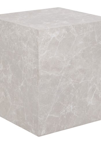HOUSE NORDIC Sidebord, marmorlook, beige, 40x40x45 cm