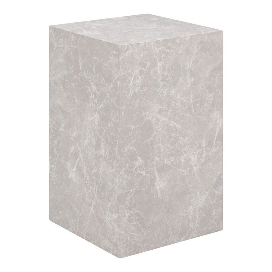 HOUSE NORDIC Hjrnebord, marmorlook, beige, 30x30x50 cm