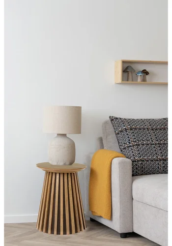 HOUSE NORDIC Osaka hjrnebord, rundt - naturlig eikefiner (40)