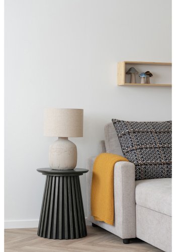 HOUSE NORDIC Osaka hjrnebord - Hjrnebord, eikefiner, svart<br>40x50 cm