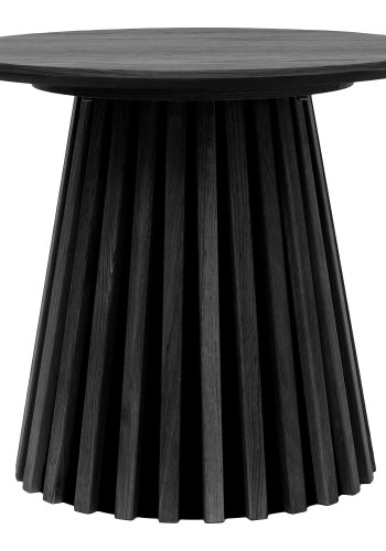 HOUSE NORDIC Osaka h&ouml;rnbord, runt - svart ekfaner (�50)