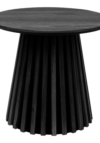 HOUSE NORDIC Osaka h&ouml;rnbord, runt - svart ekfaner (�50)