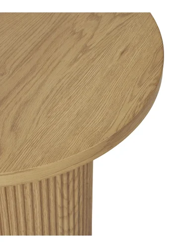 HOUSE NORDIC Boavista hjrnebord, rundt - naturlig dekorpapir og natur tre (48)