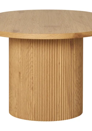 HOUSE NORDIC Boavista salongbord, ovalt - naturlig dekorpapir og natur tre (60x120)