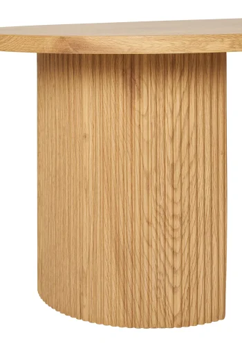 HOUSE NORDIC Boavista salongbord, ovalt - naturlig dekorpapir og natur tre (60x120)