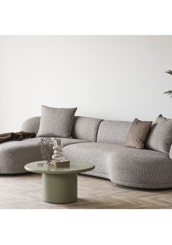 HOUSE NORDIC Nagano soffbord, runt - gr&ouml;n MDF (�80)