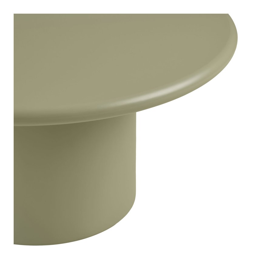 HOUSE NORDIC Nagano soffbord, runt - gr&ouml;n MDF (�80)