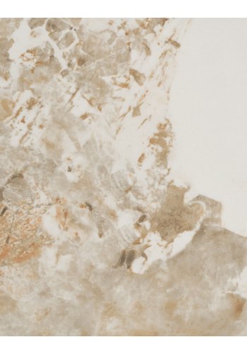 HOUSE NORDIC Athens soffbord, runt - vit keramik och brunt dekorpapper (�80)