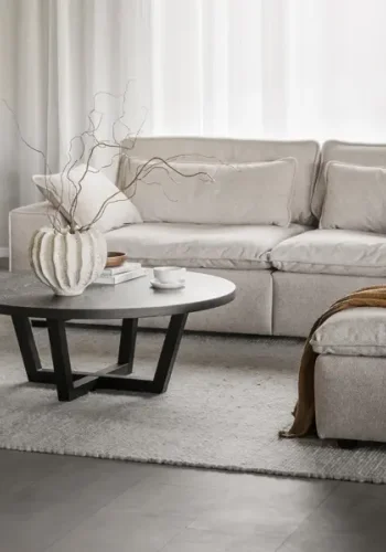 ROWICO Rawlins 3 pers. sofa, Maxi, m. 4 puter - beige stoff