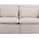 ROWICO Rawlins 3 pers. sofa, m. 4 puter - beige stoff