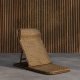 VENTURE HOME Ellie liggestol, m. justerbart ryggst�tte - brun rotting
