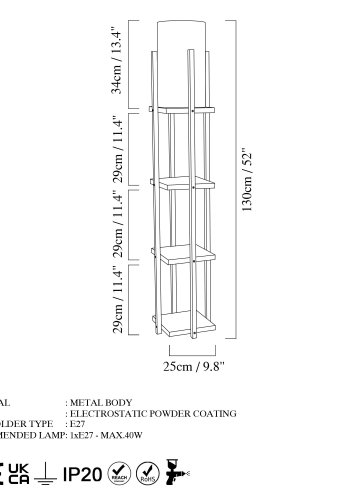 LUMI gulvlampe -211LMP1106