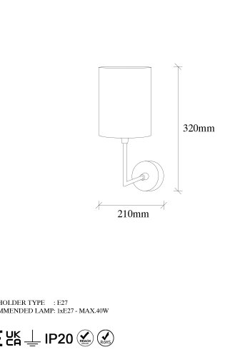 LUMI vegglampe -211LMP1125