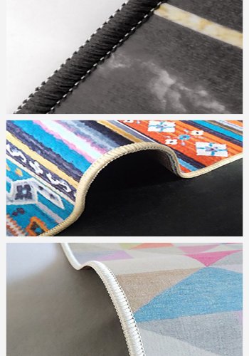 TEPPI W942 gulvtppe, rektangulr - gr polyester (120x180)