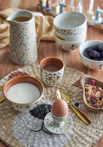 BLOOMINGVILLE MINI Malla Tischset, Braun, Seegras D: 38cm