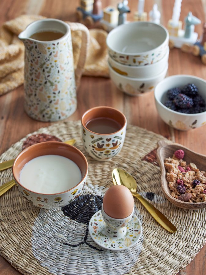 BLOOMINGVILLE MINI Malla Tischset, Braun, Seegras D: 38cm