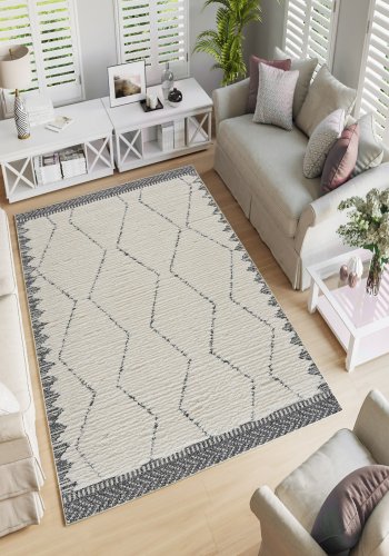 TEPPI W1073 gulvtppe, rektangulr - multifarvet polyester (180x280)