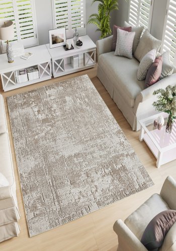 TEPPI W1193 gulvtppe, rektangulr - multifarvet polyester (160x230)