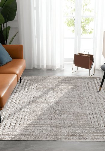 TEPPI W1195 Hall gulvtppe, rektangulr - multifarvet polyester (100x200)