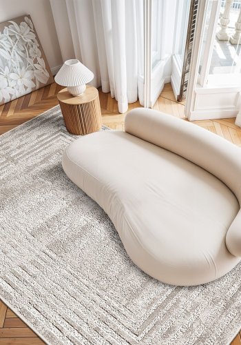 TEPPI W1195 Hall gulvtppe, rektangulr - multifarvet polyester (100x200)