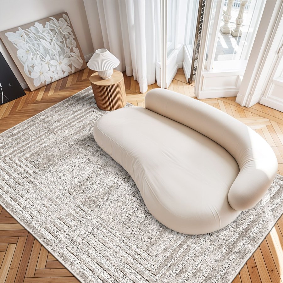 TEPPI W1195 Hall gulvtppe, rektangulr - multifarvet polyester (100x200)