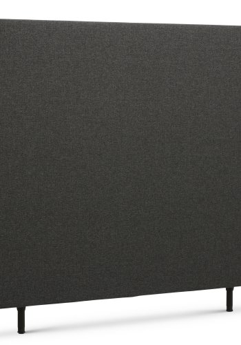 Vanlig sengegavl, hydejusterbar - antrasittgr polyesterstoff (L:160)