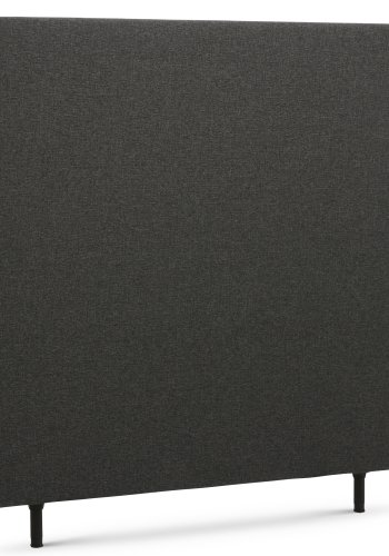 Vanlig sengegavl, hydejusterbar - antrasittgr polyesterstoff (L:120)