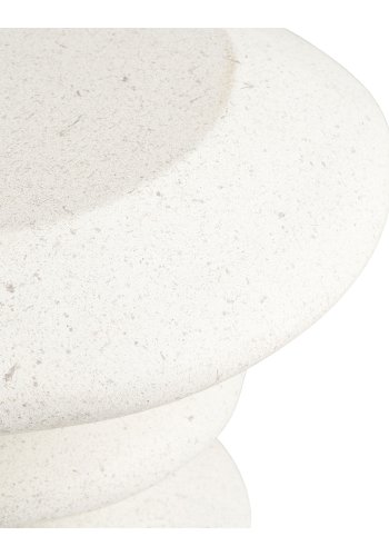 HOUSE NORDIC Blackburn sidobord, runt - vit fiberlera (�36)