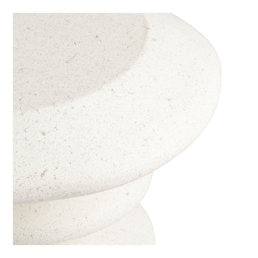 HOUSE NORDIC Blackburn sidobord, runt - vit fiberlera (�36)