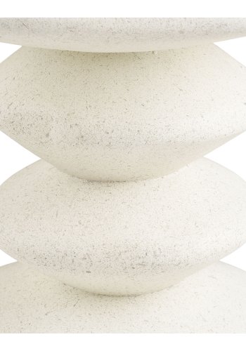 HOUSE NORDIC Blackburn sidobord, runt - vit fiberlera (�36)