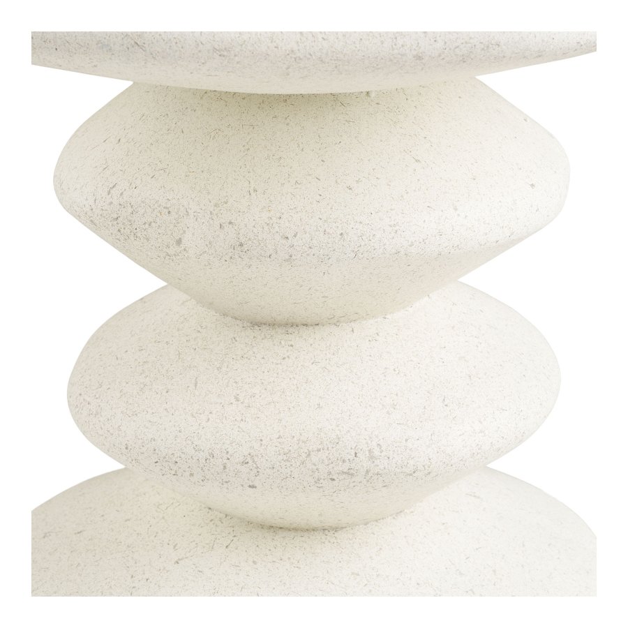 HOUSE NORDIC Blackburn sidobord, runt - vit fiberlera (�36)