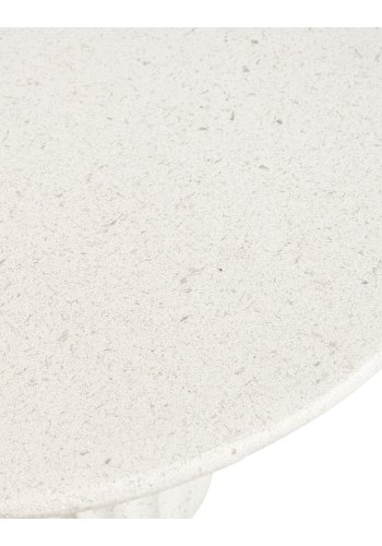 HOUSE NORDIC Newtown sidobord, runt - vit fiberlera (�40)