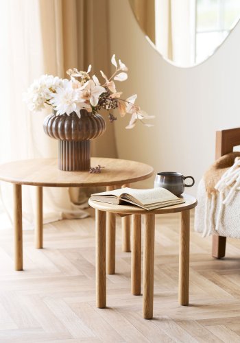 HOUSE NORDIC Jena sidobord, runt - naturf&auml;rgad ek (�40)
